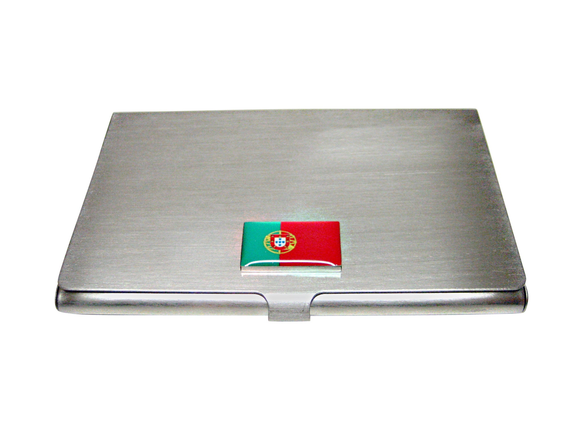 Portugal Flag Pendant Business Card Holder