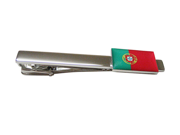 Portugal Flag Square Tie Clip