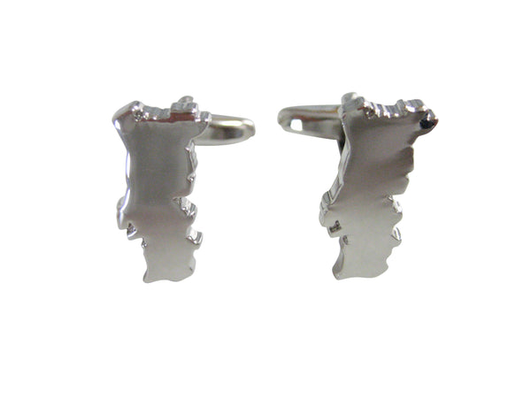 Portugal Map Shape Cufflinks