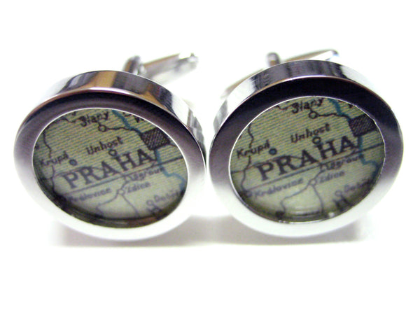 Prague Map Cufflinks