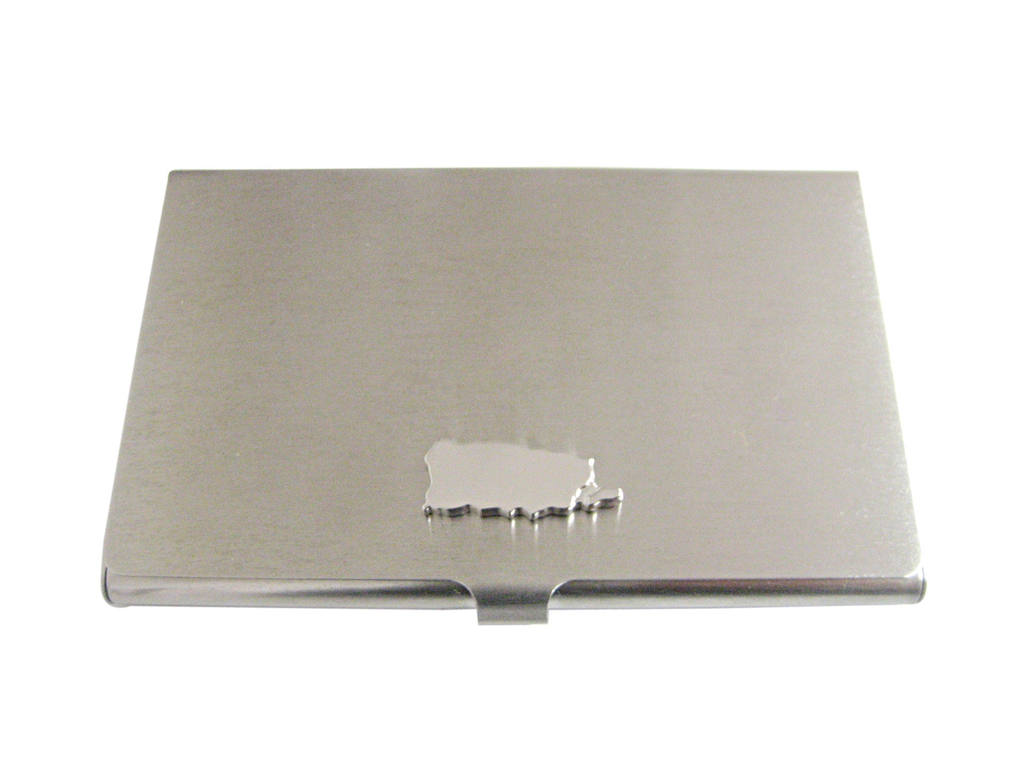 Puerto Rico Map Shape Business Card Holder