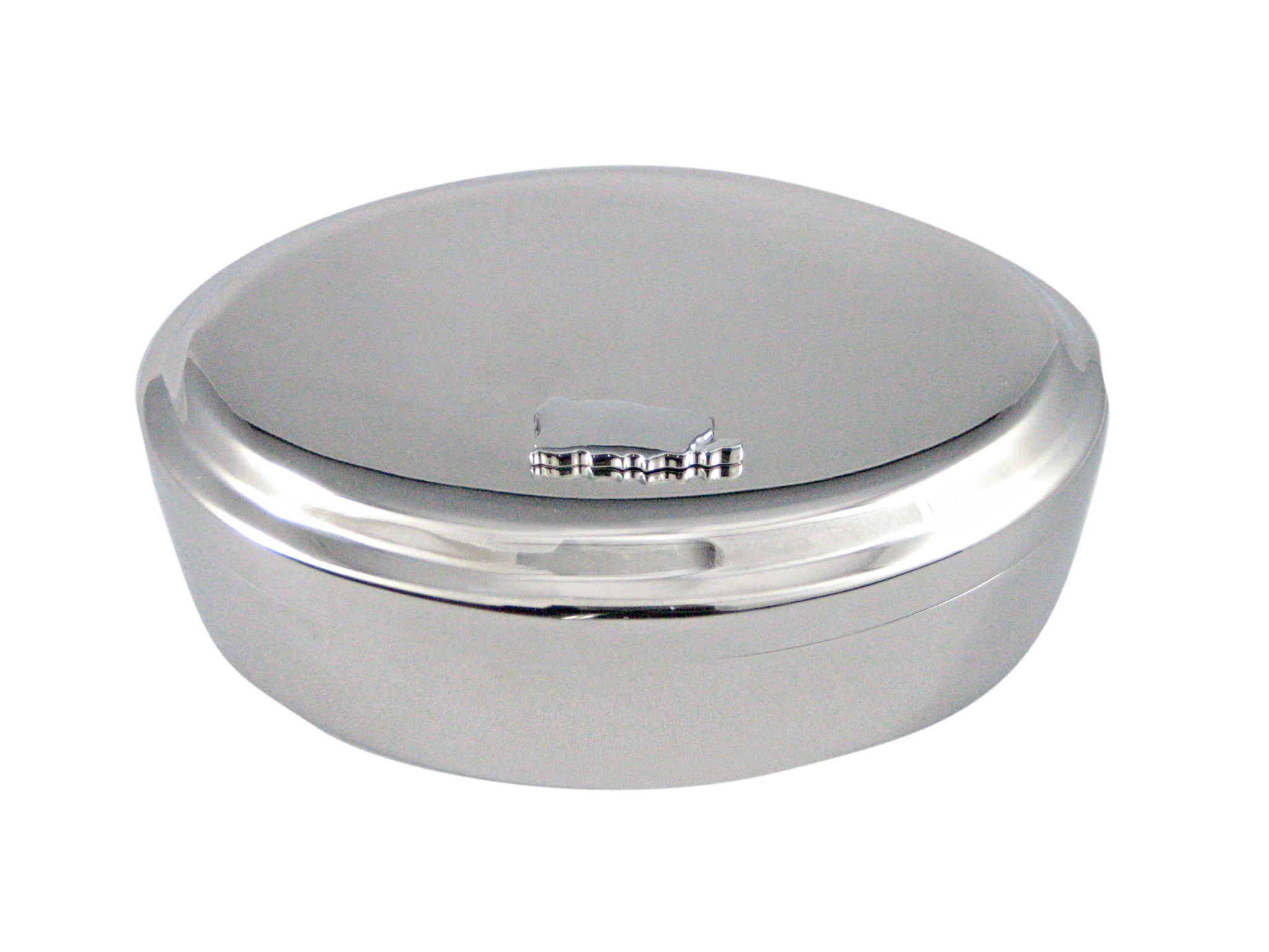 Puerto Rico Map Shape Pendant Oval Trinket Jewelry Box