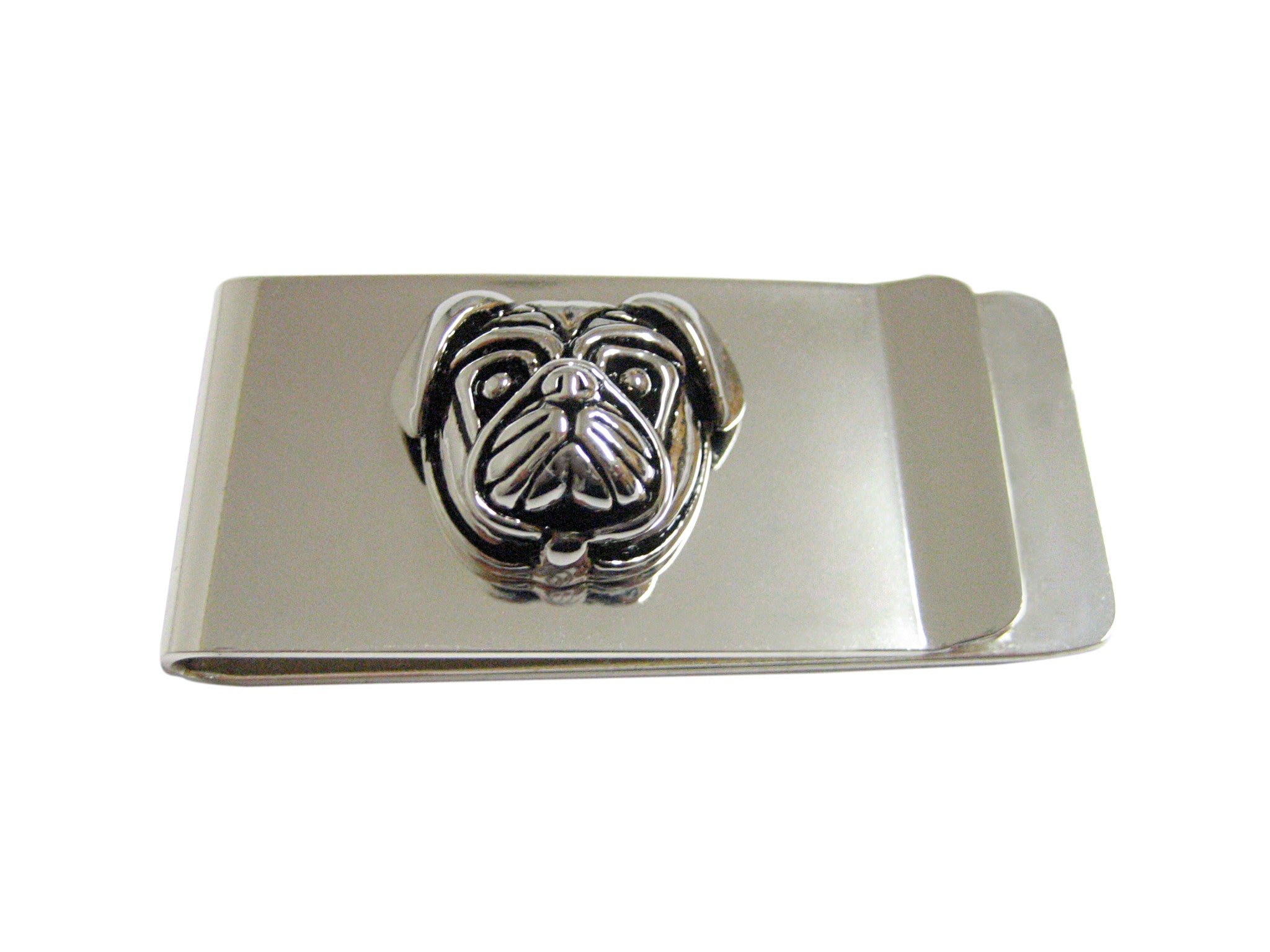 Pug Dog Head Pendant Money Clip
