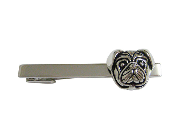 Pug Dog Head Square Tie Clip