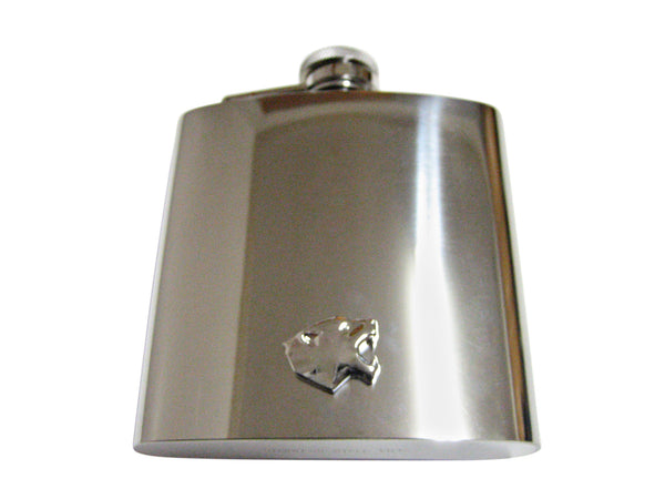 Puma Wild Cat Head 6 Oz. Stainless Steel Flask