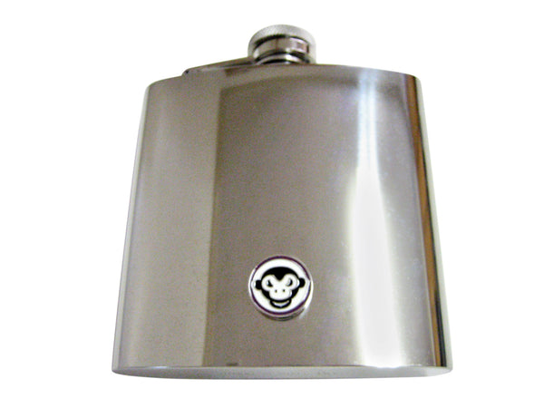 Purple Monkey 6 Oz. Stainless Steel Flask