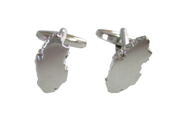 Qatar Map Shape Cufflinks