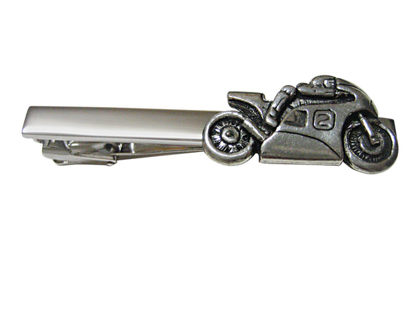 Racing Motorcycle Square Tie Clips