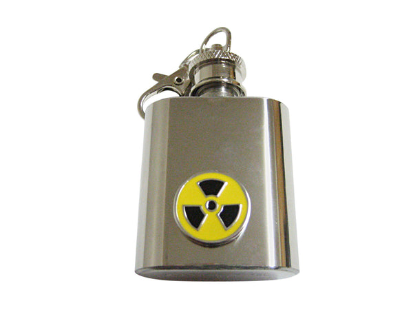 Radioactive Sign 1 Oz. Stainless Steel Key Chain Flask