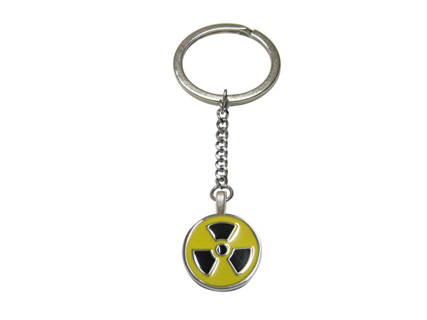 Radioactive Sign Pendant Keychain