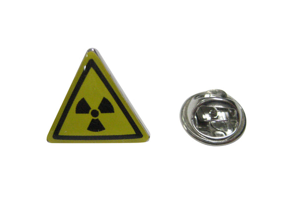 Radioactive Warning Sign Lapel Pin