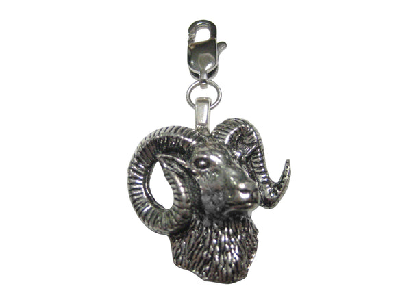Ram Head Pendant Zipper Pull Charm