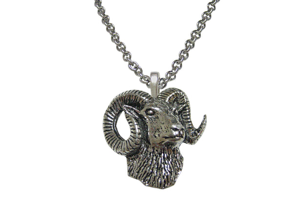 Ram Head Pendant Necklace