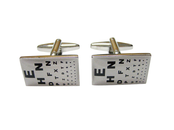 Rectangular Optometrist Cufflinks
