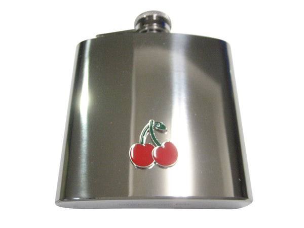 Red Cherry Fruit 6oz Flask