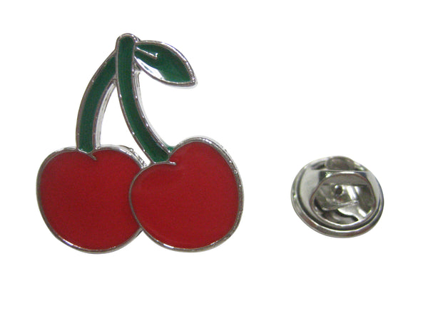 Red Cherry Fruit Lapel Pin