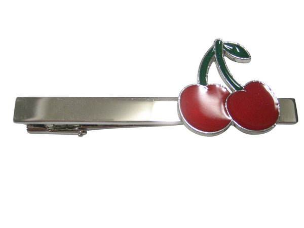 Red Cherry Fruit Tie Clip