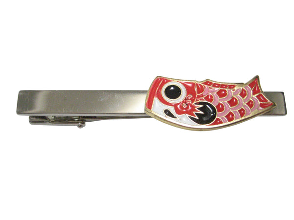 Red Toned Festival Koi Flag Koinobori Tie Clip