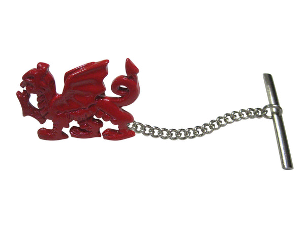 Red Toned Welsh Dragon Tie Tack