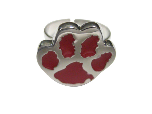 Red Animal Paw Adjustable Size Fashion Ring