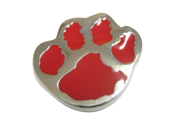 Red Animal Paw Pendant Magnet