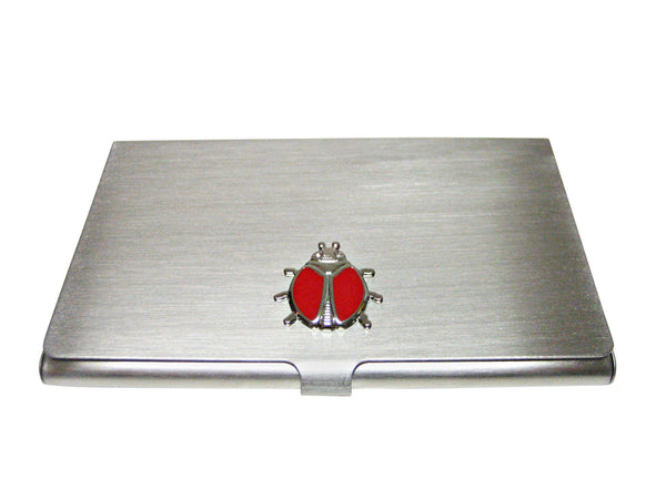 Red Bug Insect Business Card Holder