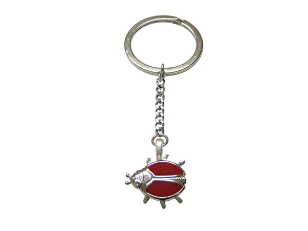 Red Bug Insect Pendant Keychain