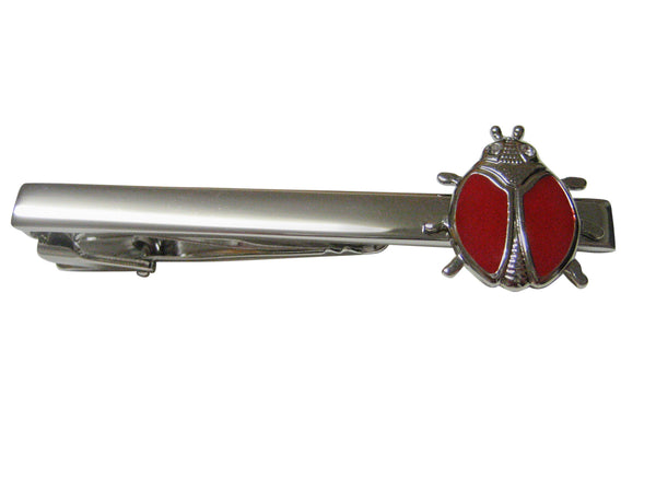 Red Bug Insect Square Tie Clip