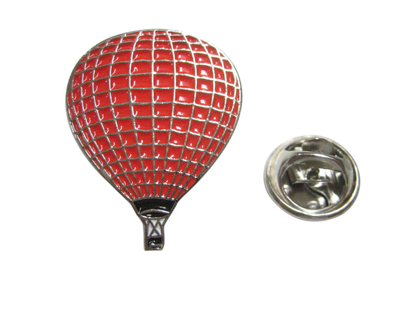 Red Colored Hot Air Balloon Lapel Pin
