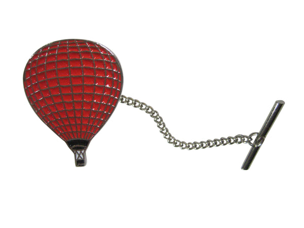 Red Colored Hot Air Balloon Tie Tack