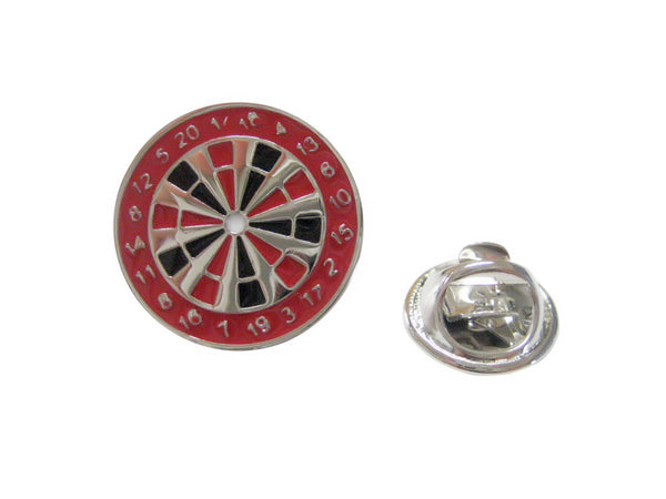 Red Dart Board Lapel Pin