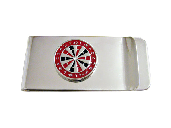 Red Dartboard Money Clip