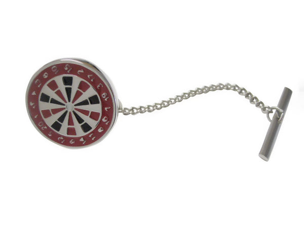 Red Dartboard Tie Tack