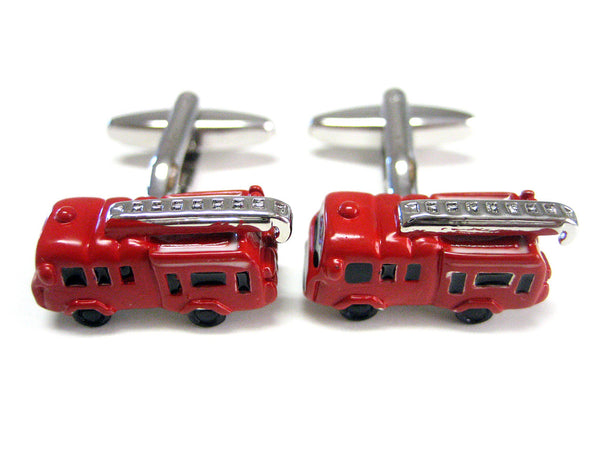 Red Fire Truck Cufflinks