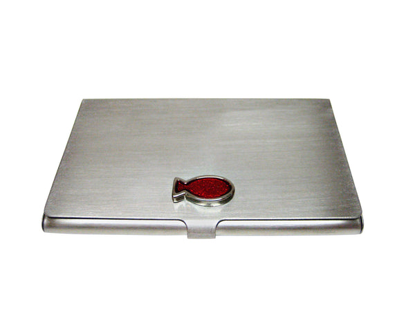 Red Fish Business Card Holder