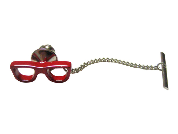 Red Glasses Tie Tack