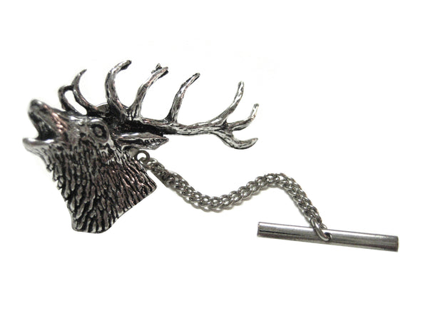 Red Stag Deer Head Tie Tack
