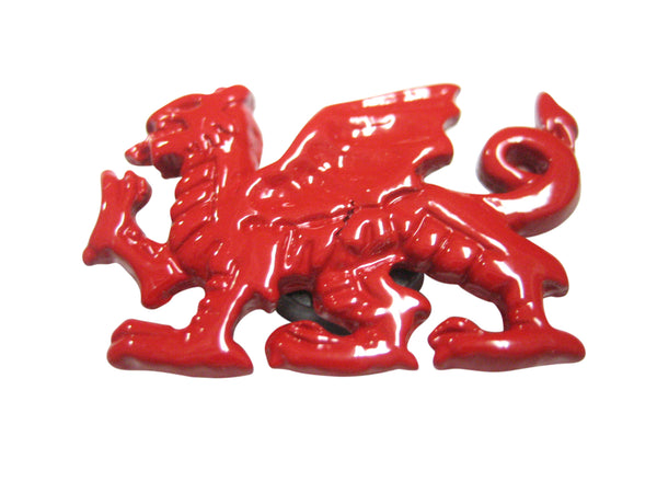 Red Toned Welsh Dragon Magnet