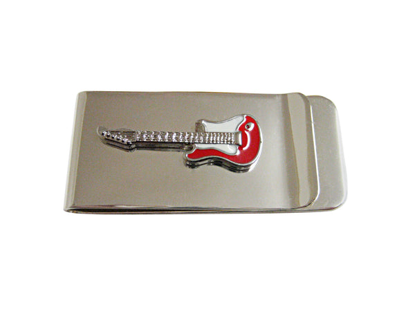 Red and White Full Guitar Money Clip