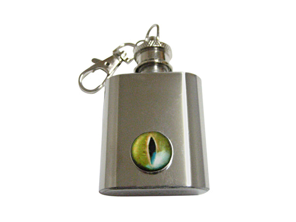 Reptile Eye Design 1 Oz. Stainless Steel Key Chain Flask