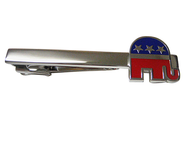Republican Elephant Square Tie Clip