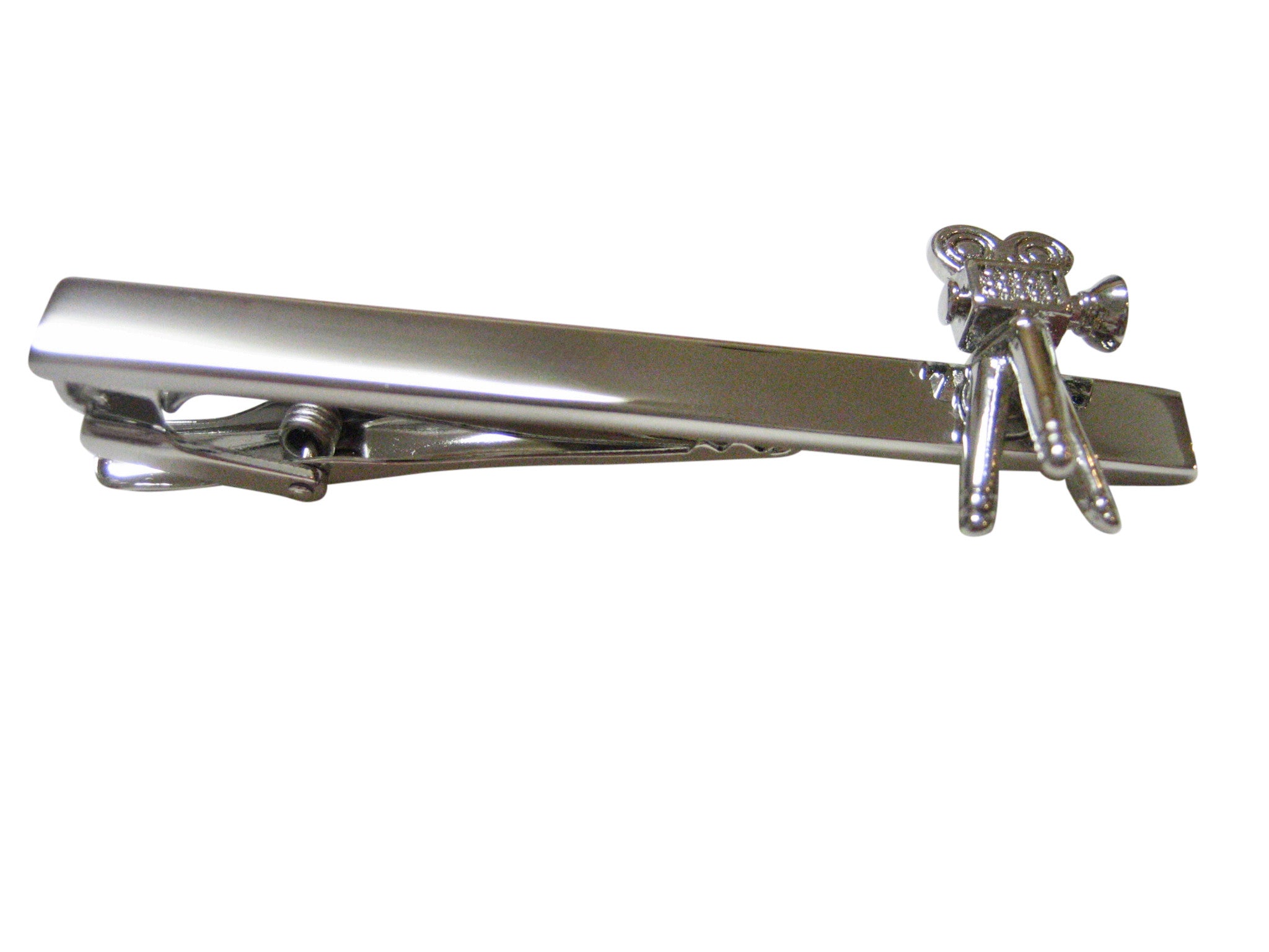 Retro Video Camera Film Square Tie Clip