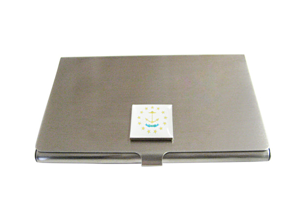 Rhode Island State Flag Business Card Holder