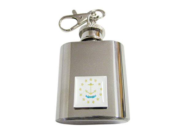 Rhode Island State Flag Keychain Flask