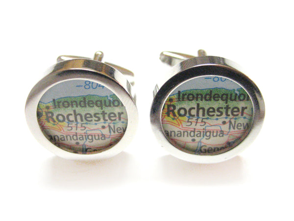 Rochester New York Map Cufflinks