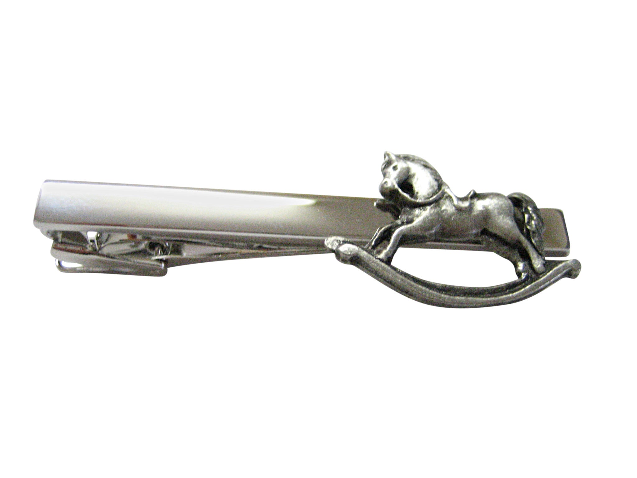 Rocking Horse Square Tie Clip