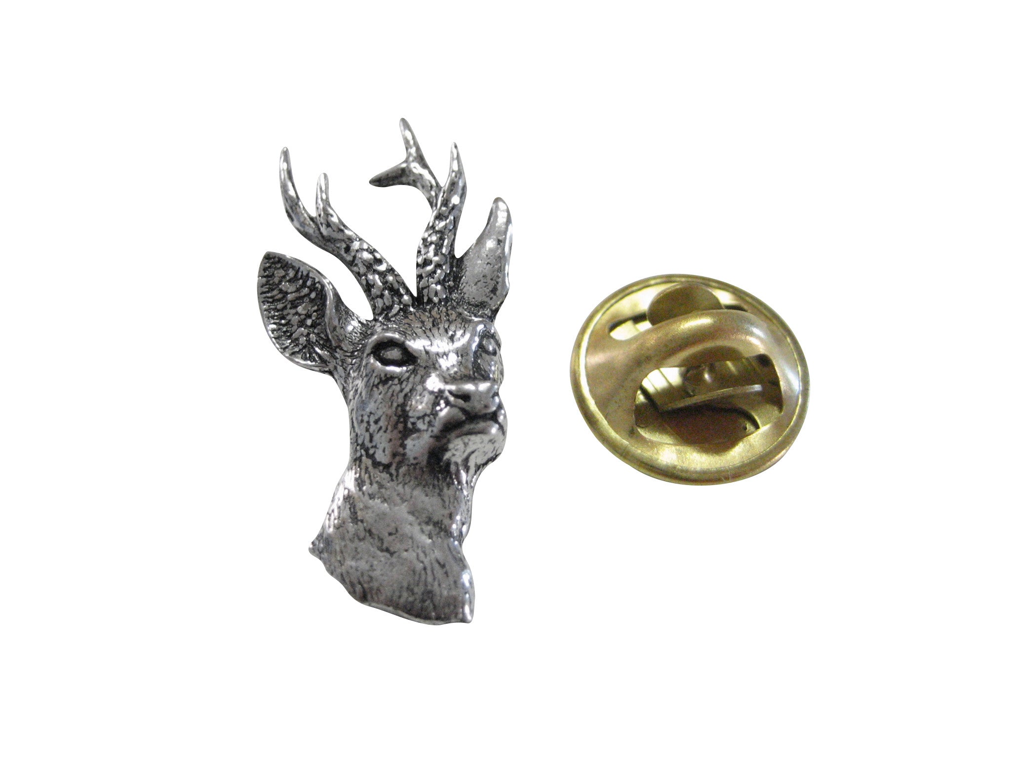 Roebuck Deer Head Lapel Pin - Kiola Designs