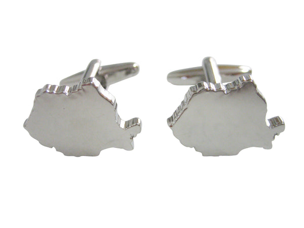Romania Map Shape Cufflinks