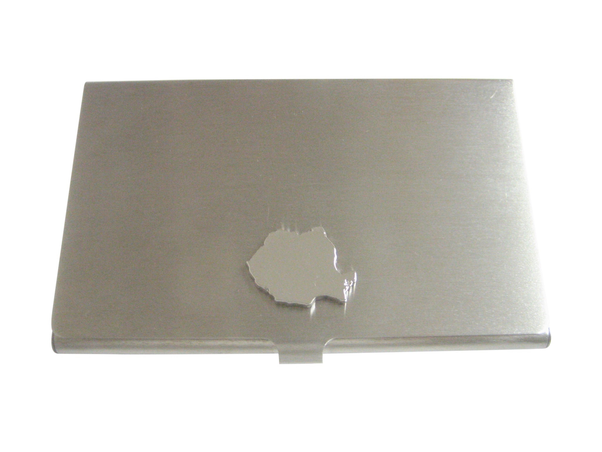 Romania Map Shape Pendant Business Card Holder