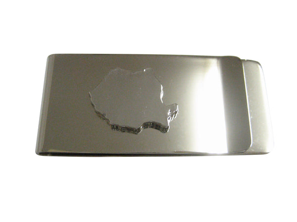 Romania Map Shape Pendant Money Clip